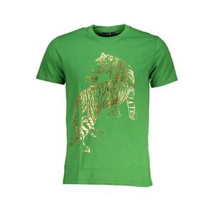 Cavalli Class Verde Cotton Male Men's T-Shirt
